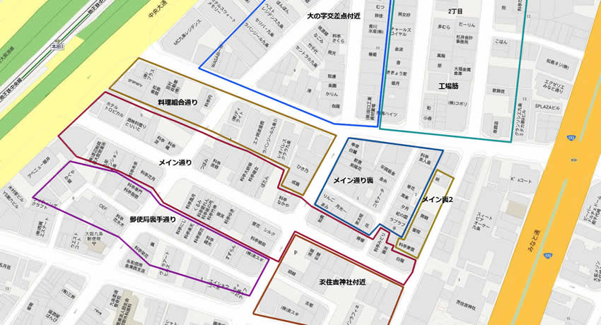 松島新地へのアクセス